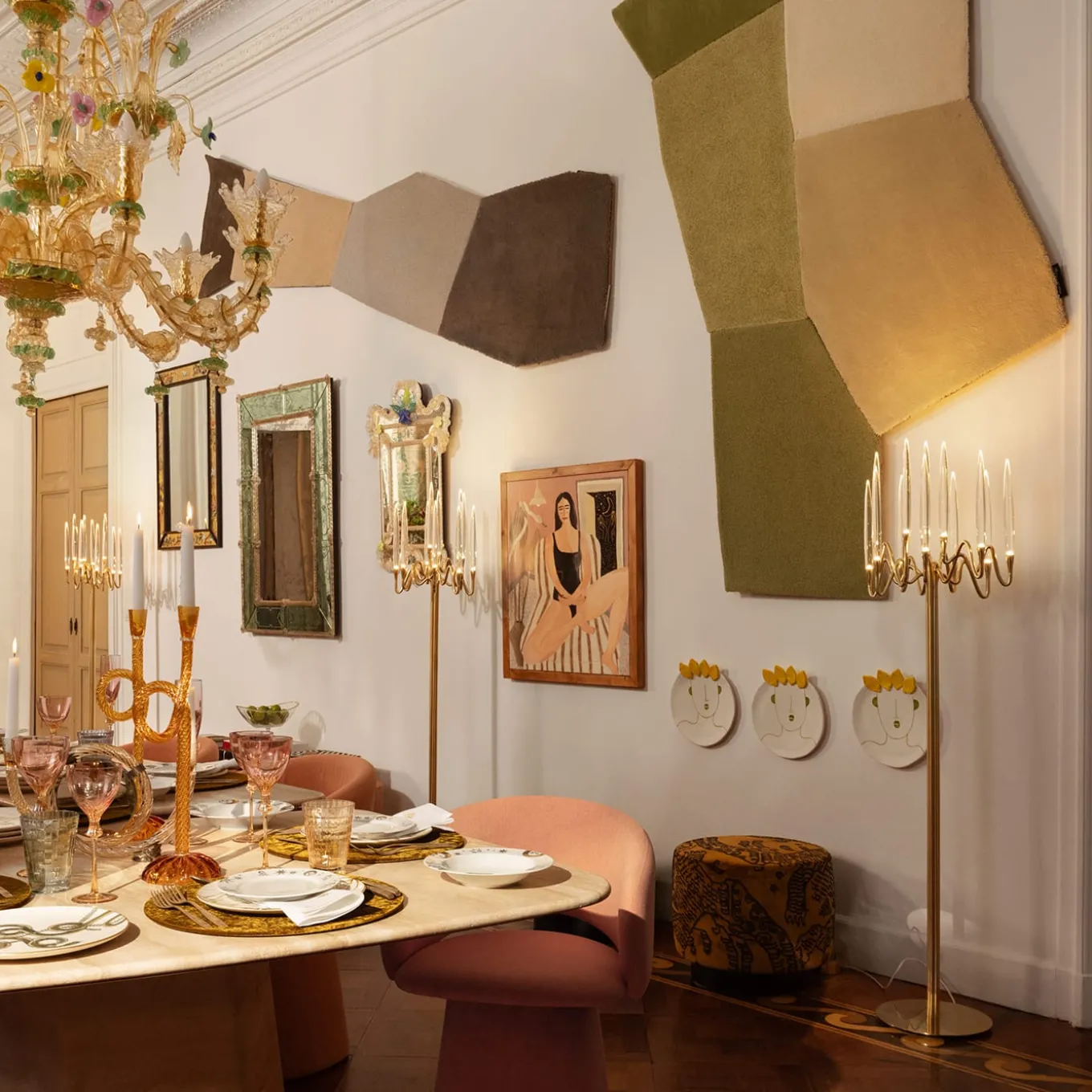 Sentiero di Margherita Modular Polychrome Rug by AMDL Circle