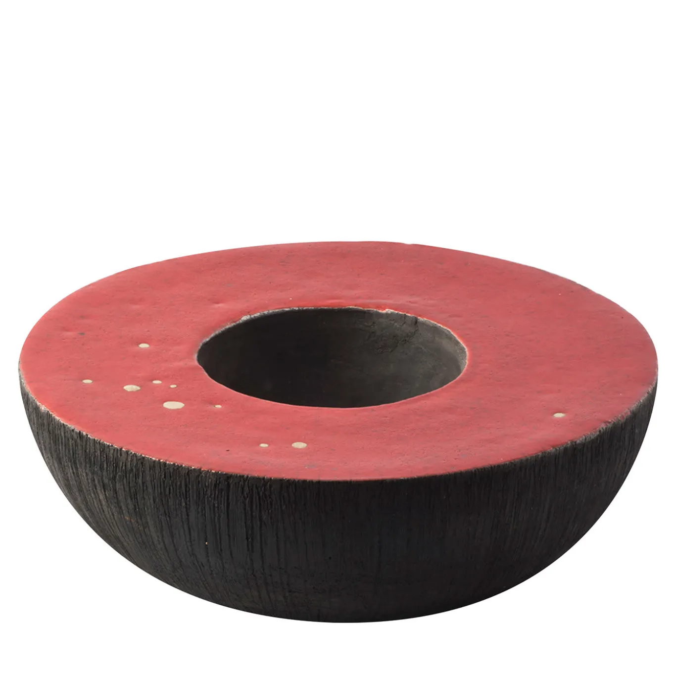 Serenata In Rosso E Nero Vase Sculpture by Nino Basso