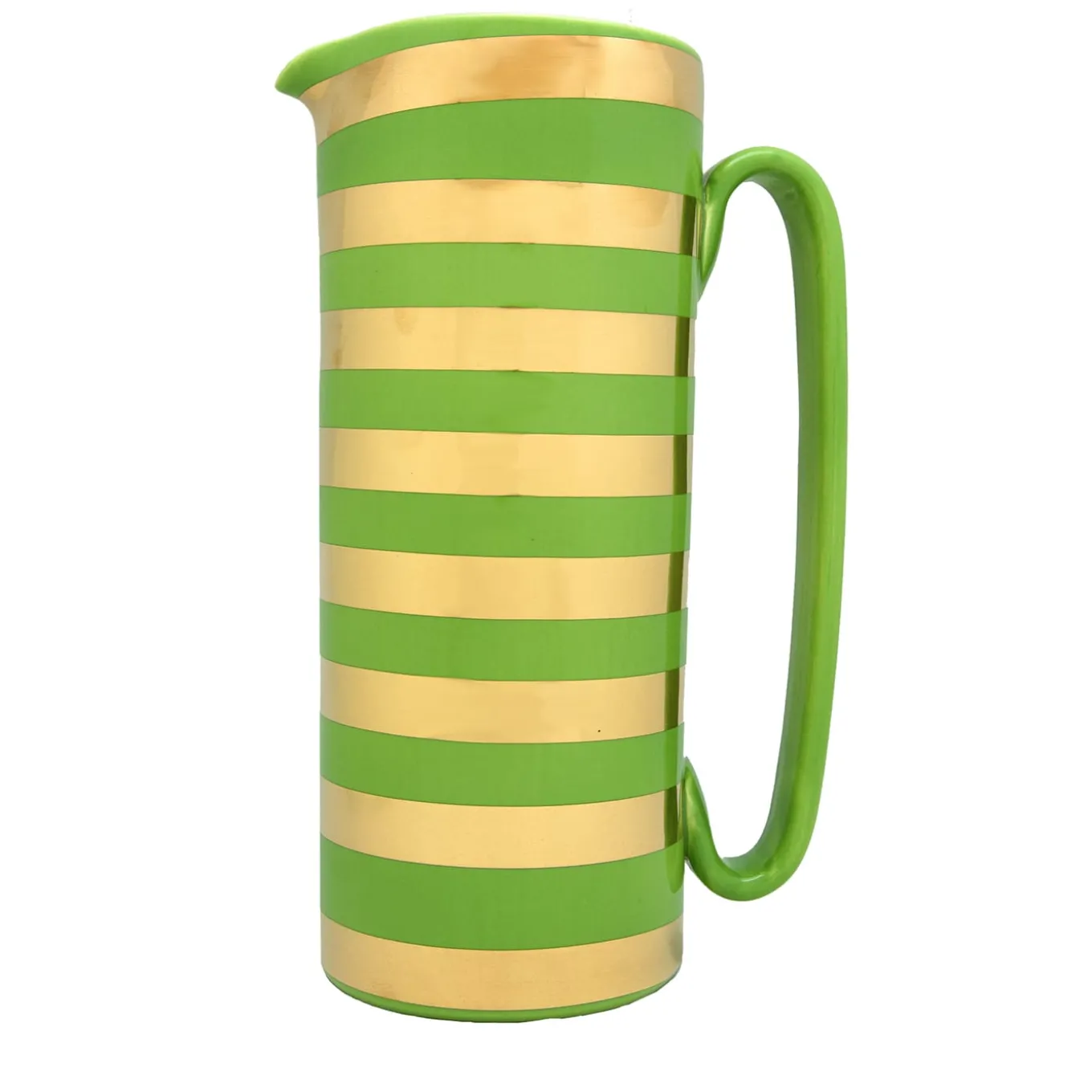 Serlio Gondoliere Gold & Green Pitcher