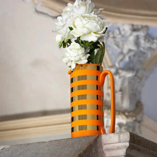 Serlio Gondoliere Gold & Orange Pitcher