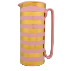 Serlio Gondoliere Gold & Pink Pitcher