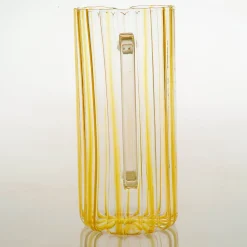 Serlio Loos Amber Stripe Glass Pitcher