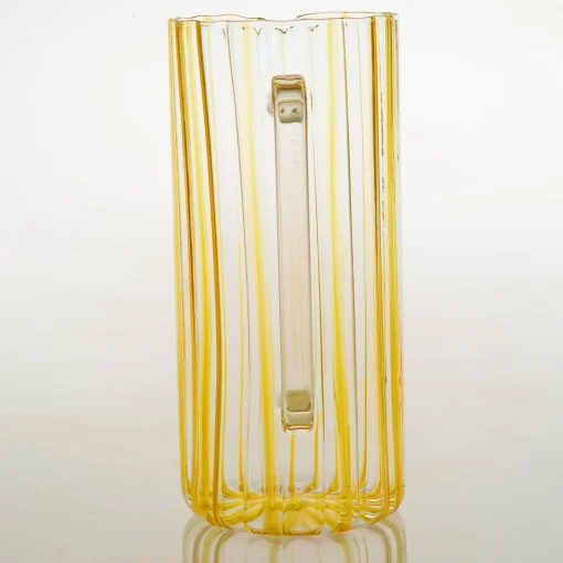 Serlio Loos Amber Stripe Glass Pitcher