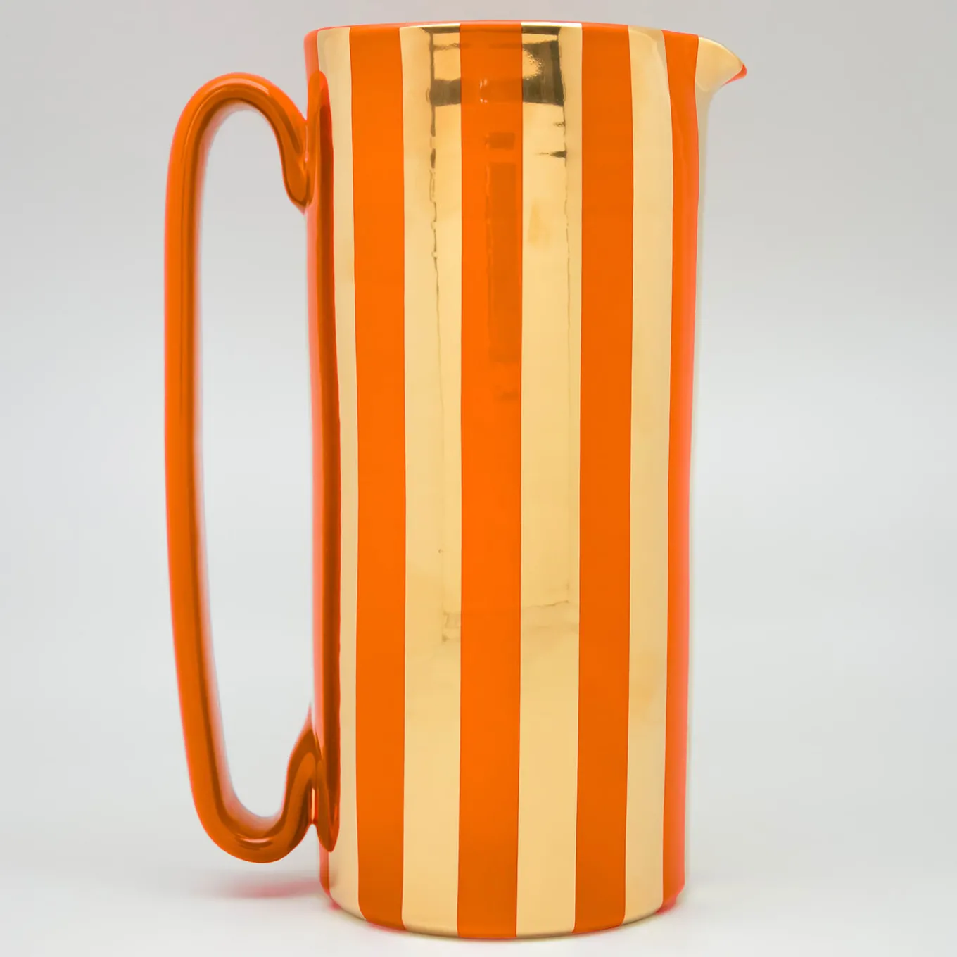 Serlio Mercante Gold 24K & Orange Carafe