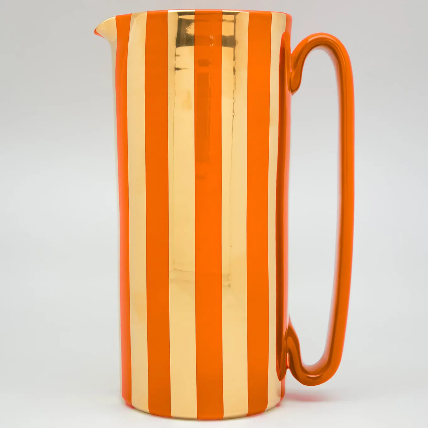 Serlio Mercante Gold 24K & Orange Carafe