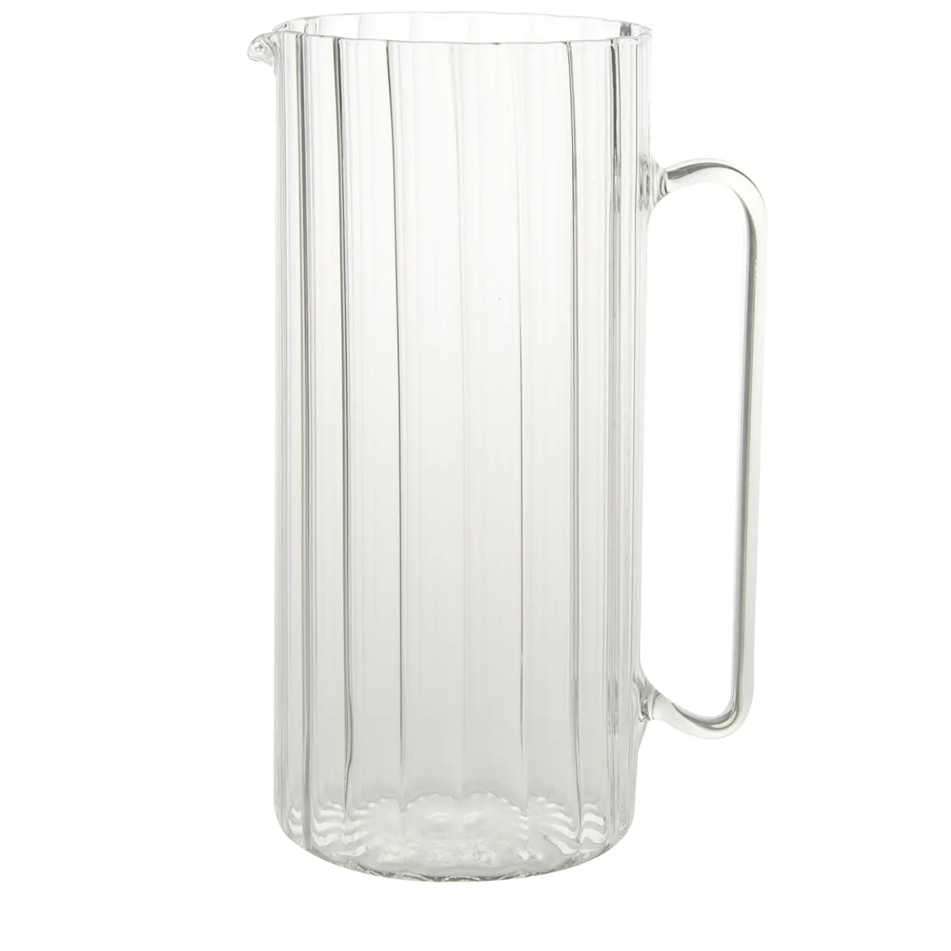 Serlio Transparent Glass Pitcher