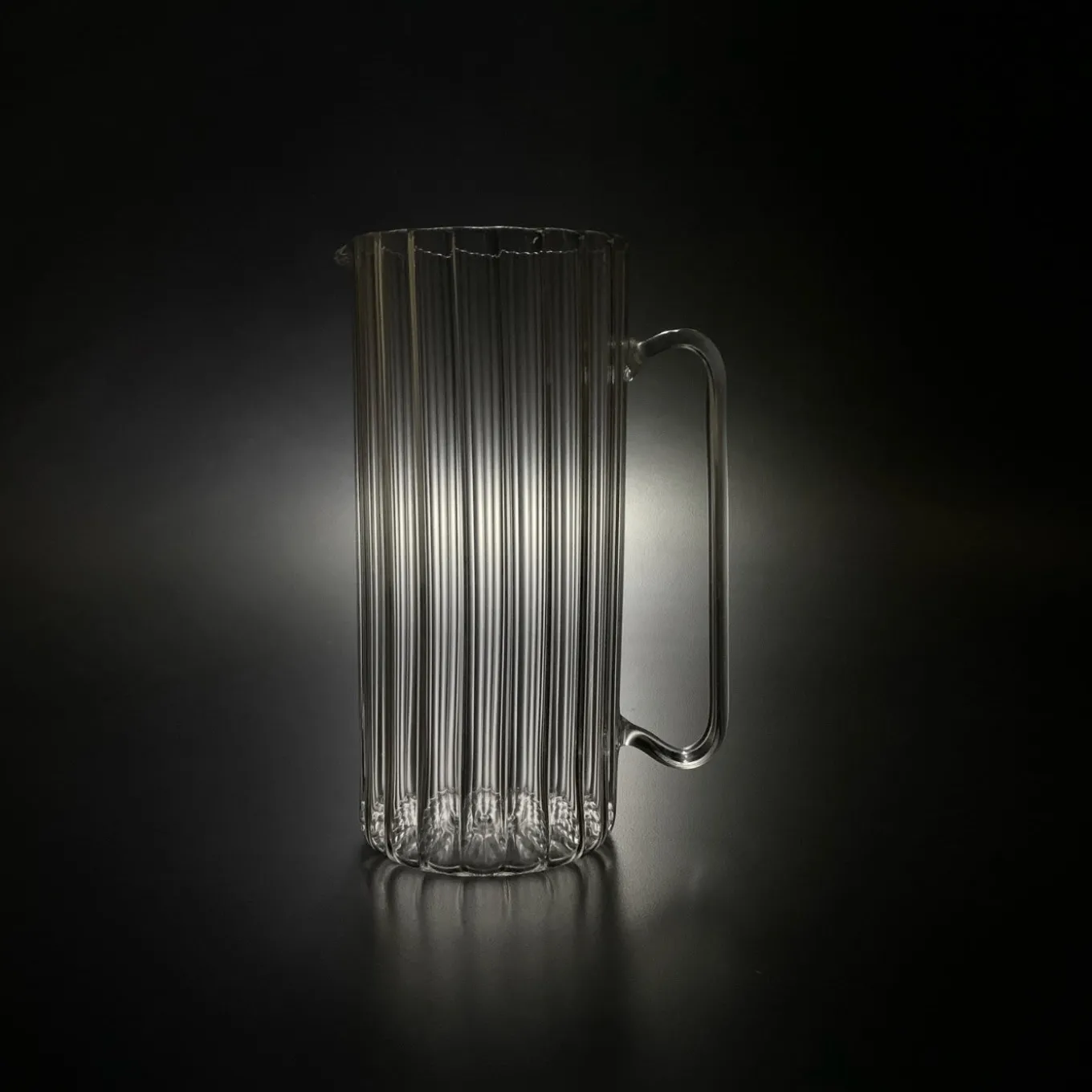 Serlio Transparent Glass Pitcher