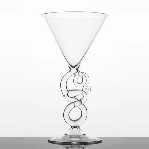 Serpentine Martini Glass