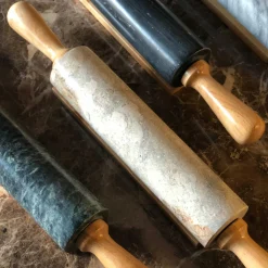 Serse Rolling Pin in White Carrara Marble