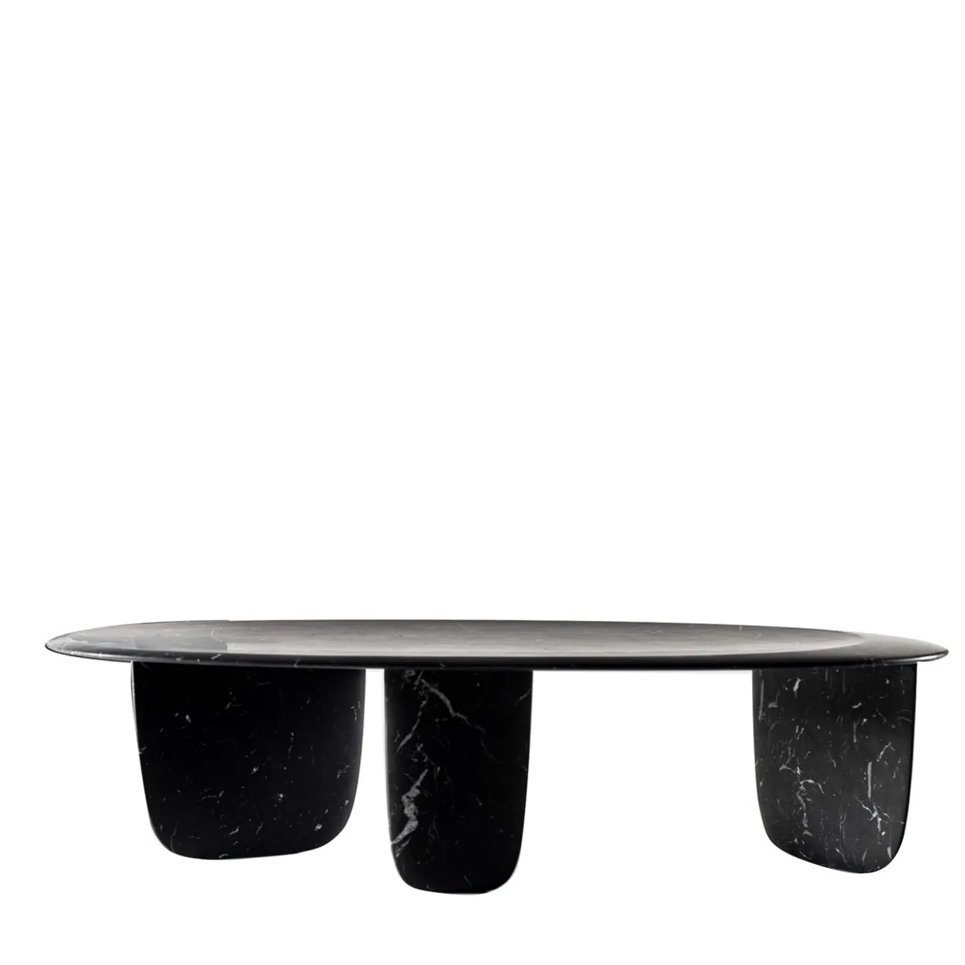 Sesi A Black Coffee Table by Martinelli Venezia Studio