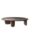 Sesi A Brown Low Coffee Table in Pietra Pece by Martinelli Venezia Studio