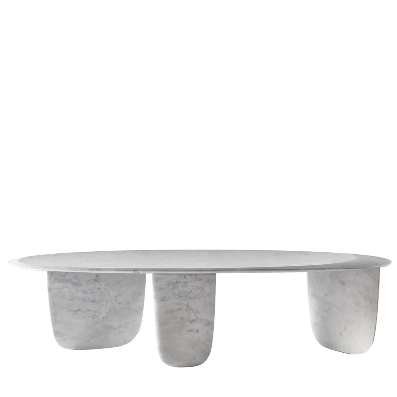 Sesi A White Coffee Table by Martinelli Venezia Studio