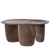 Sesi B Brown Coffee Table in Pietra Pece by Martinelli Venezia Studio