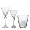 Set N°2 of 3 Foresta Crystal Glasses