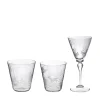 Set N°1 of 3 Foresta Crystal Glasses