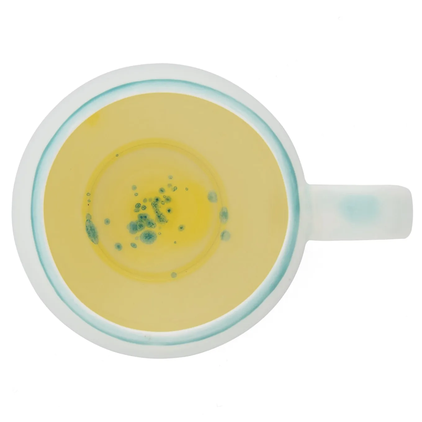 Set of 4 Murrine Yellow Chubby Mugs