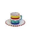 Set of 4 Alicudi Espresso Cups and Saucers