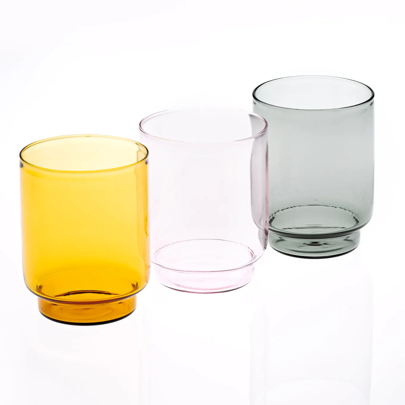 Set Of 4 Amber Dolce Vita Water Glasses