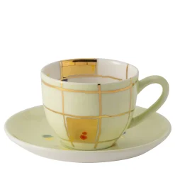 Set of 2 Amelia Coffee Cups and saucers