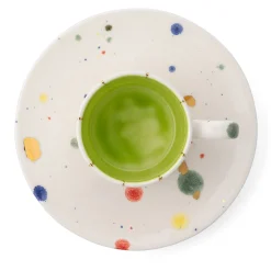 Set Of 2 Amelia Straight Coffee Cups And Saucers