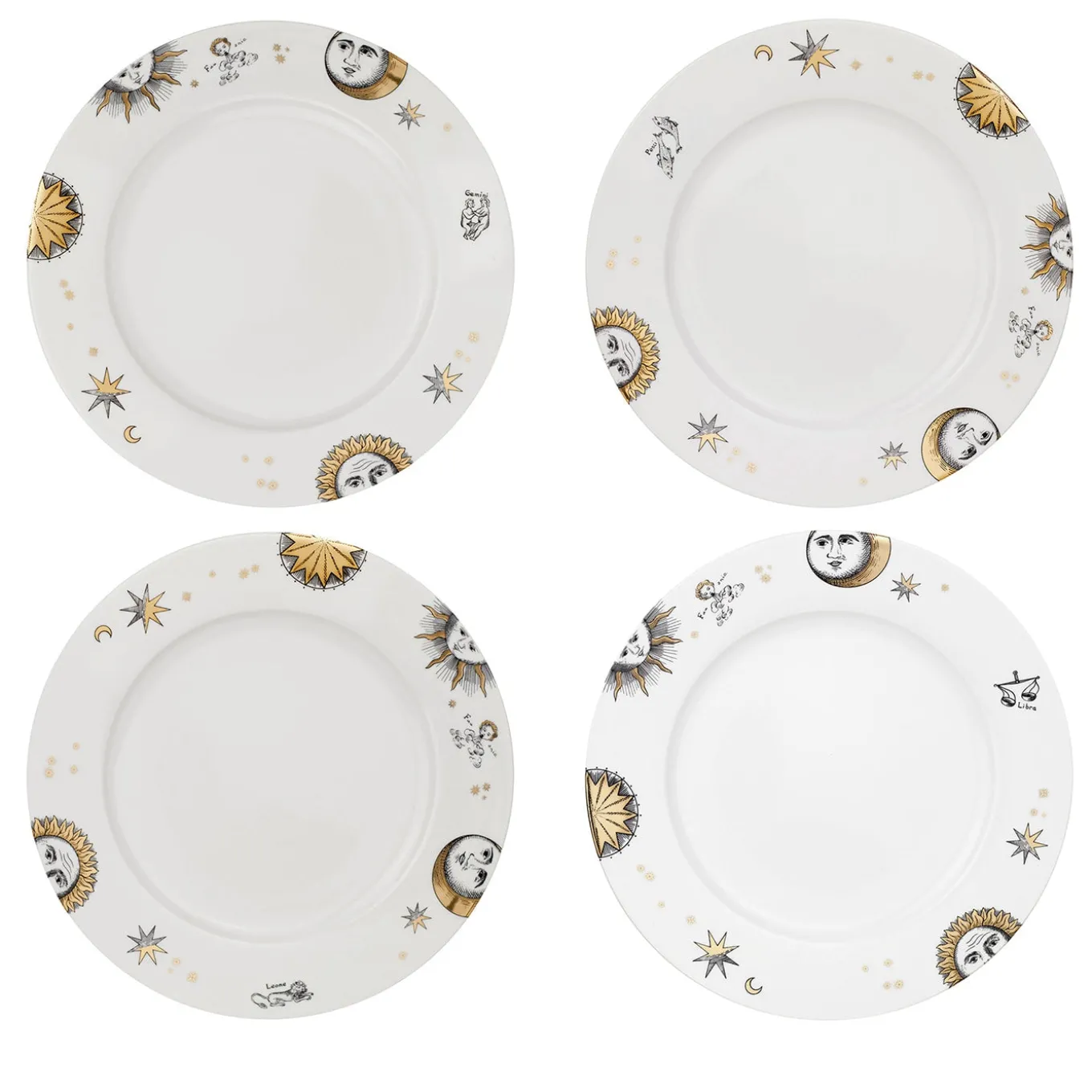 Set of 12 Astronomici Dinner Plates