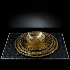 Set of 2 Black & Gold Bowls