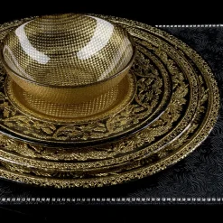 Set of 2 Black & Gold Bowls