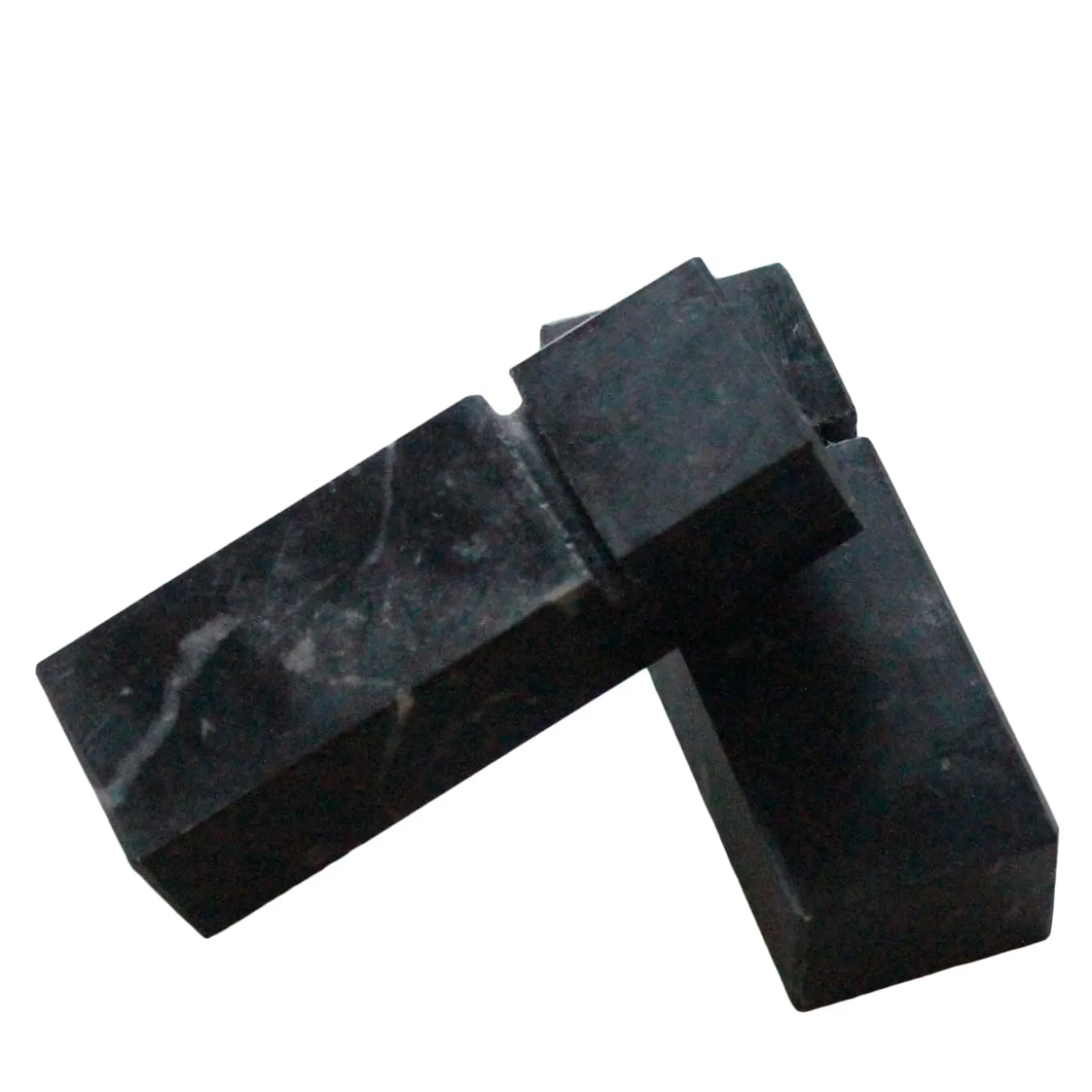 Set of 4 Black Marble Cutlery Rest with Knife Invite