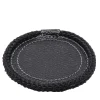 Set of 6 Black Round Coasters
