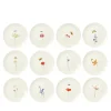 Set of 12 Bloom dinner plates