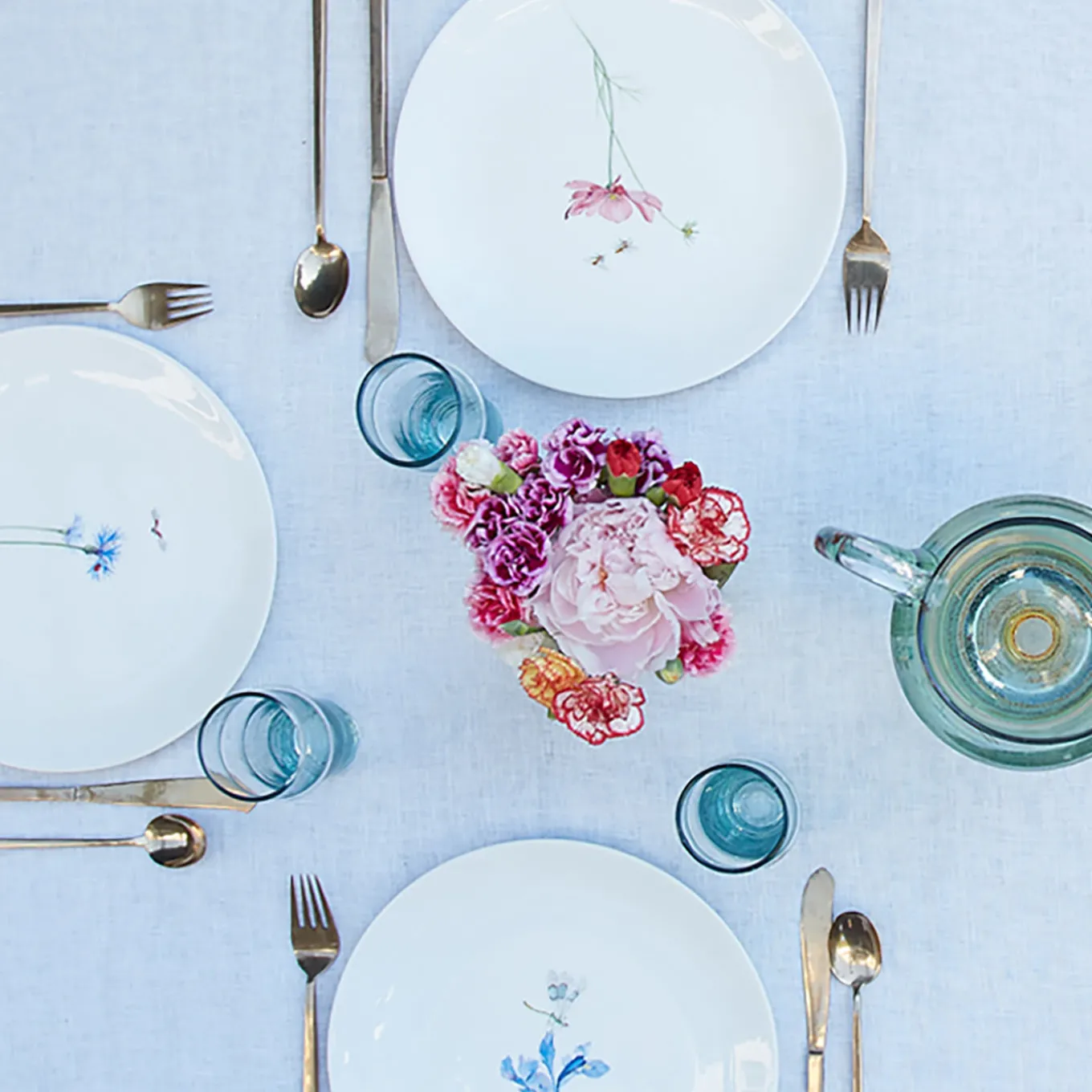 Set of 4 Bloom Dinner Plates #3