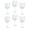 Set of 6 Blown Glass Dafne Glasses