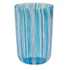 Set of 6 Blue Filigree Glasses