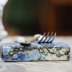 Set of 4 Blue Marble Cutlery Rest