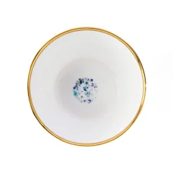 Set of 2 Blue Marble White Bowls