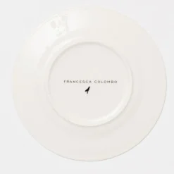 set of 2 Blue Summer dessert plates #2