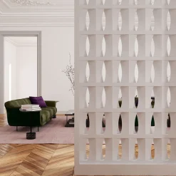 Set of 15 Brasilia White Plaster Screenblock