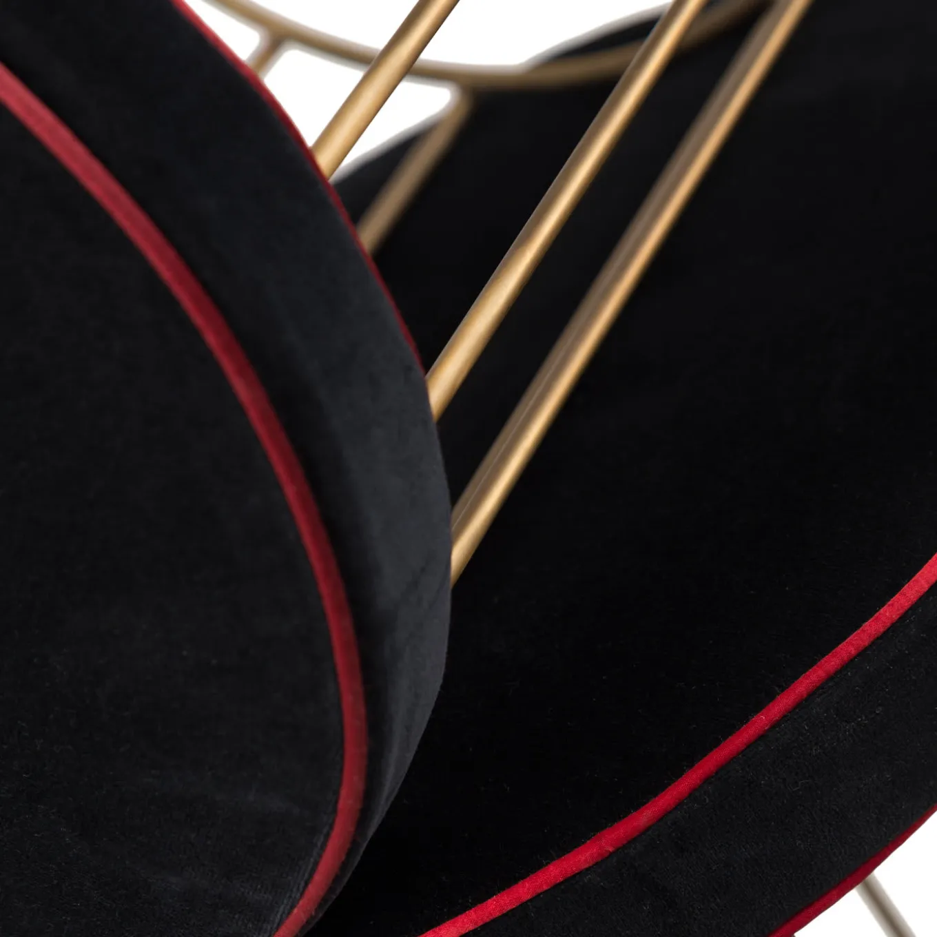 Set of 3 Brass Cage Stools