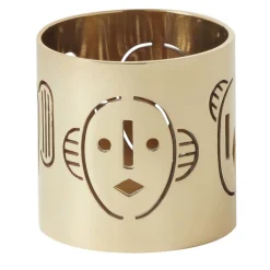 Set of 2 Brass Maski Napkin Rings by Jaime Hayon #1