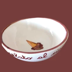 Set of 6 Ceramic Chocolate Ice-Cream Bowls