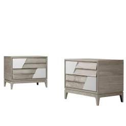 Set of 2 Colore Bedside Table #1
