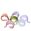 Set of 6 colored leaves Napking rings
