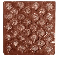 Set of 2 Conchiglia Square Brown Trivets