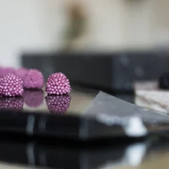 Set of 2 Convivio Diamond Black Coaster