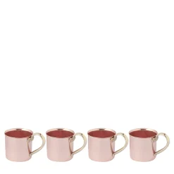 Set of 4 Copper Mugs