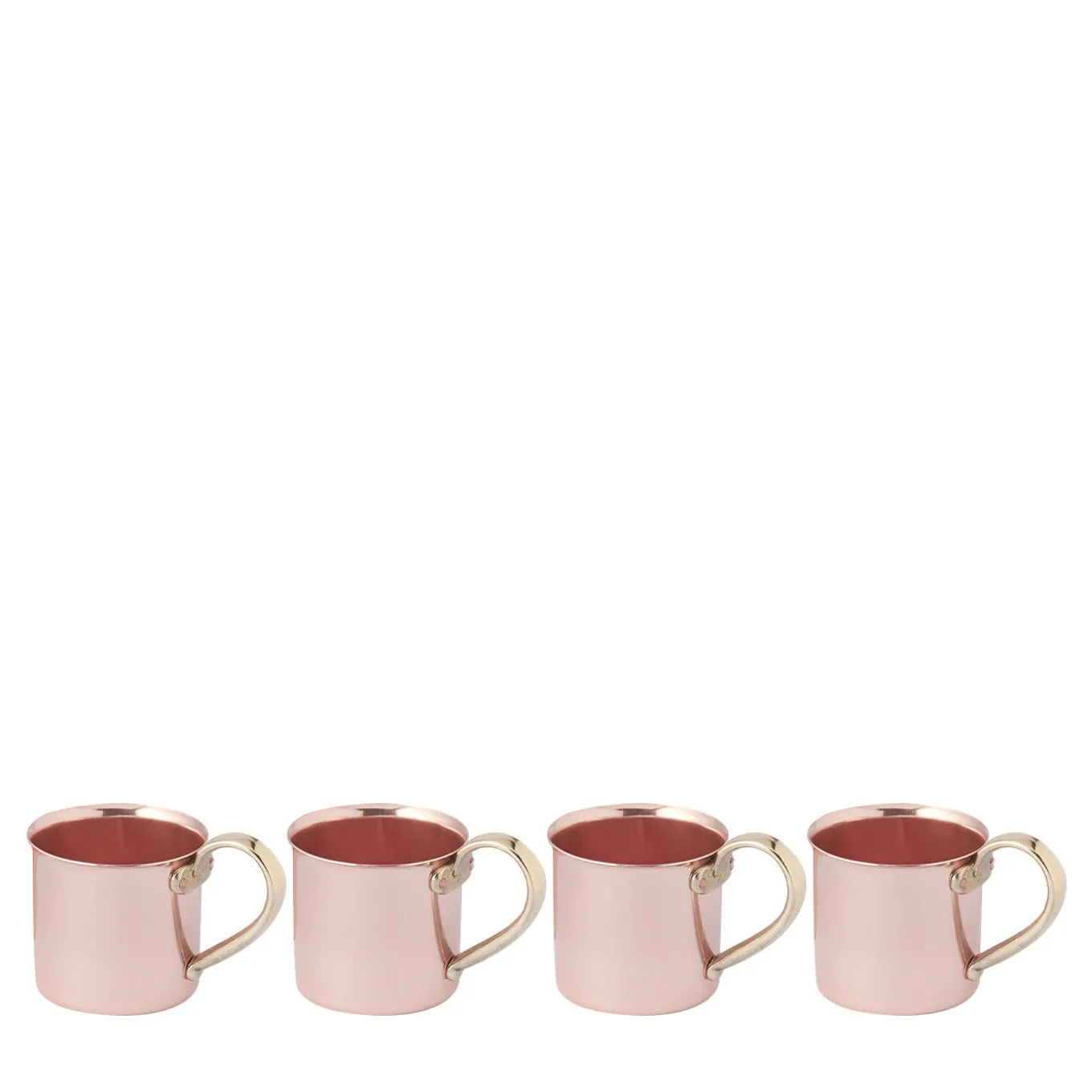 Set of 4 Copper Mugs