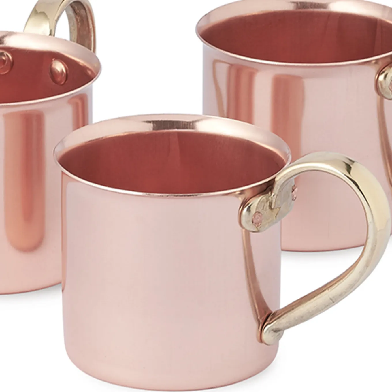 Set of 4 Copper Mugs