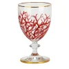 Set of 6 Coral Wine Glasses