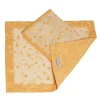 Set of 2 Cream and Yellow Placemats With Napkins
