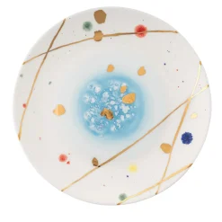 Set Of 2 Crystal Coupe Dessert Plates